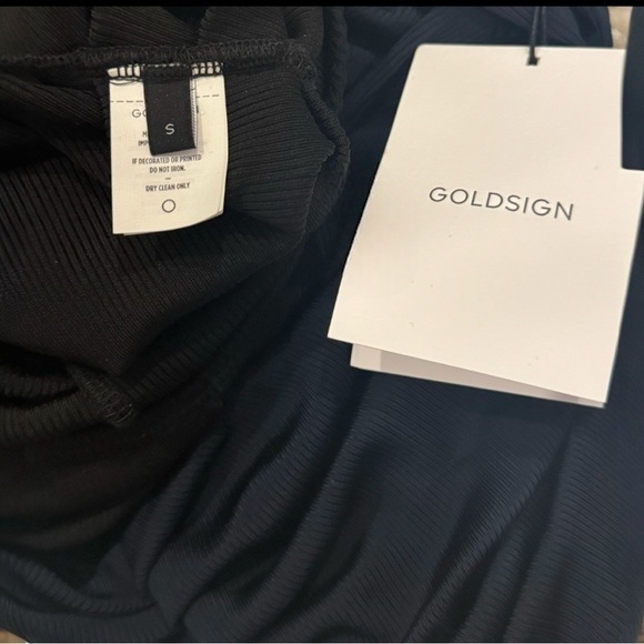 Goldsign Gelsey One-Shoulder Off the Shoulder 2-tone Ribbed Bodysuit Small NEW - Picture 14 of 16